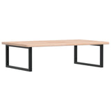 Vidaxl badkamer wandschap staal en massief eikenhout