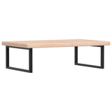 Vidaxl badkamer wandschap staal en massief eikenhout