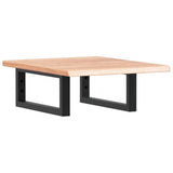 Vidaxl badkamer wandschap staal en massief eikenhout
