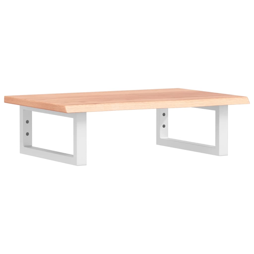 Vidaxl badkamer wandschap staal en massief eikenhout