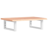 Vidaxl badkamer wandschap staal en massief eikenhout