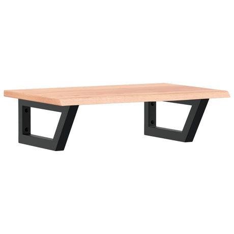 Vidaxl badkamer wandschap staal en massief eikenhout