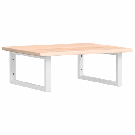 Vidaxl badkamer wandschap staal en massief eikenhout