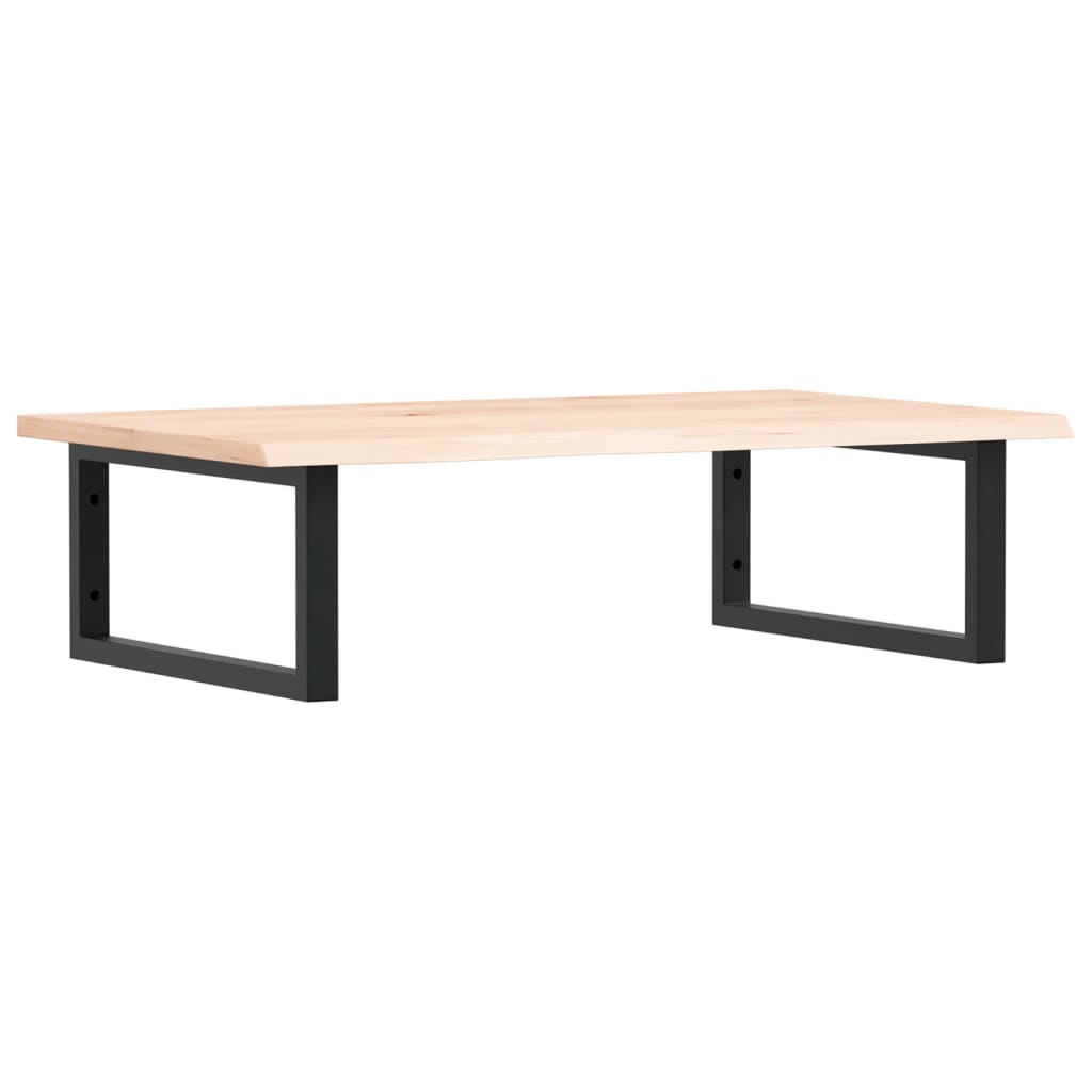 Vidaxl badkamer wandschap staal en massief eikenhout