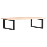 Vidaxl badkamer wandschap staal en massief eikenhout