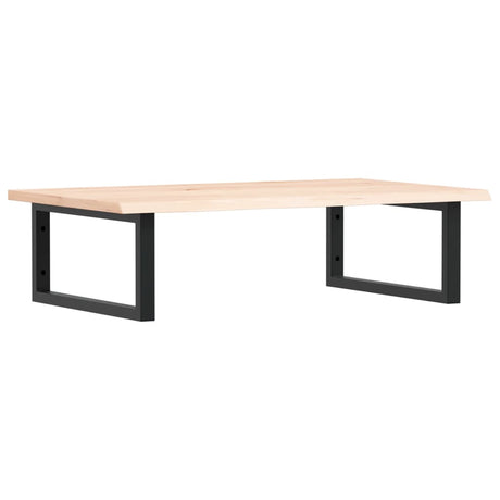 Vidaxl badkamer wandschap staal en massief eikenhout