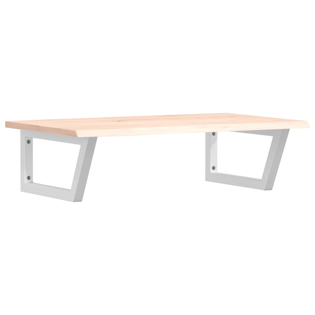 Vidaxl badkamer wandschap staal en massief eikenhout