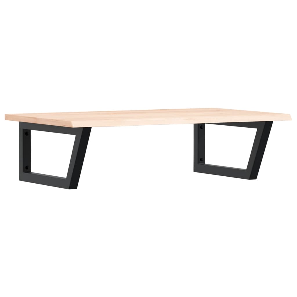 Vidaxl badkamer wandschap staal en massief eikenhout
