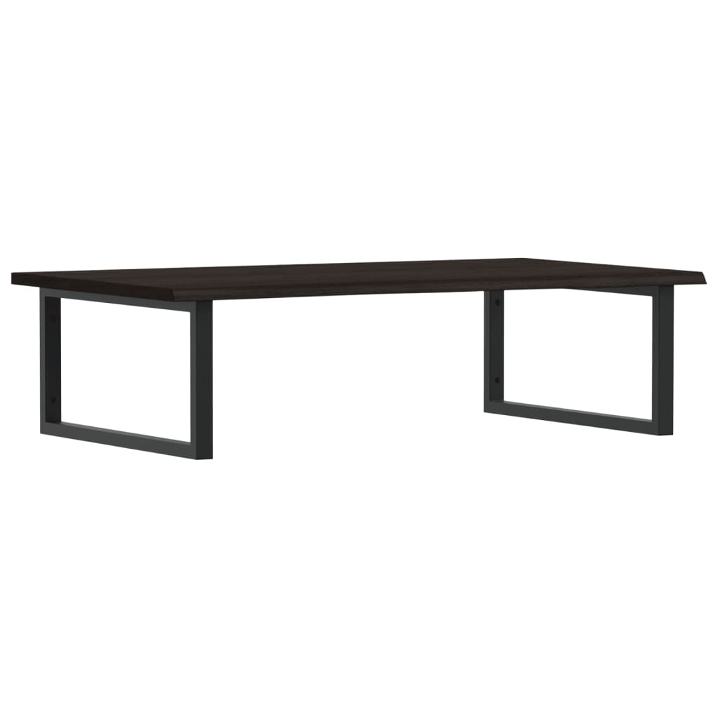 Vidaxl badkamer wandschap staal en massief eikenhout