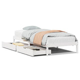 Vidaxl bedframe zonder matras massief grenenhout wit 90x190 cm