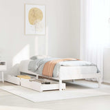 Vidaxl bedframe zonder matras massief grenenhout wit 90x190 cm
