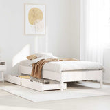 Vidaxl bedframe zonder matras massief grenenhout wit 90x190 cm