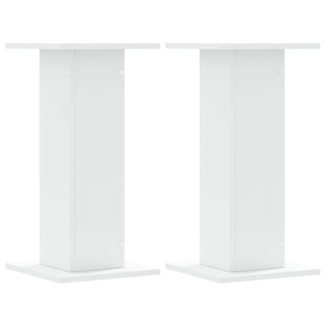 Stojaki pod głośniki Vidaxx 2 szt. 30x30x60 cm przetworzone drewno białe