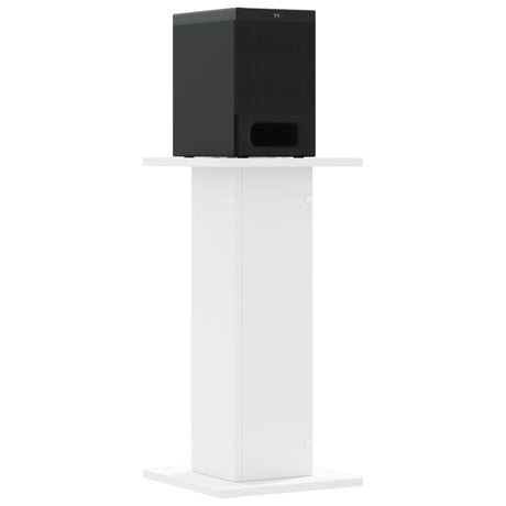 Stojaki pod głośniki Vidaxx 2 szt. 30x30x60 cm przetworzone drewno białe