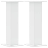 Stojaki pod głośniki Vidaxx 2 szt. 30x30x80 cm przetworzone drewno białe
