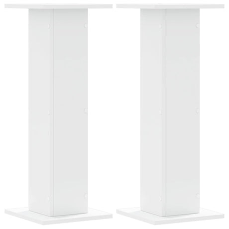 Stojaki pod głośniki Vidaxx 2 szt. 30x30x80 cm przetworzone drewno białe