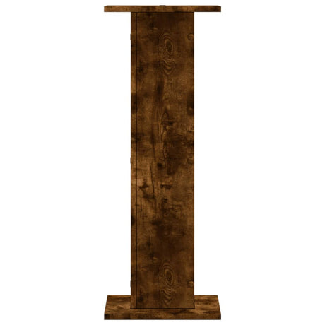 Stojaki pod głośniki Vidaxxl 2 szt. 30x30x80 cm z przetworzonego drewna wędzonego dębu