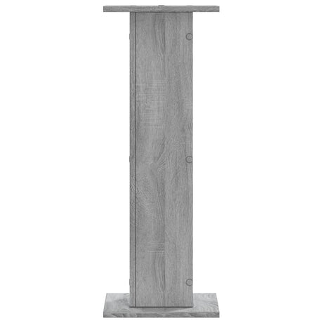 Stojaki pod głośniki VidaXL 2 szt. 30x30x80 cm drewno przetworzone, szare sonoma