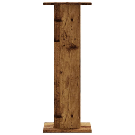 Stojaki pod głośniki VidaXL 2 szt. 30x30x80 cm drewno impregnowane, w kolorze starego drewna