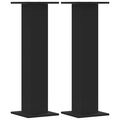 Stojaki pod głośniki Vidaxx 2 szt. 30x30x95 cm drewno przetworzone w kolorze czarnym