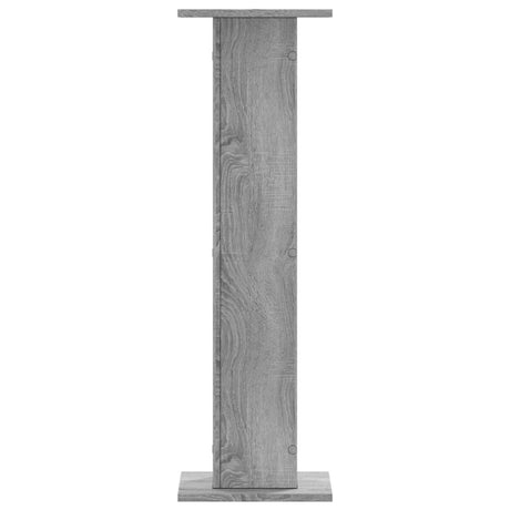 Stojaki pod głośniki Vidaxx 2 szt. 30x30x95 cm drewno przetworzone, szare sonoma