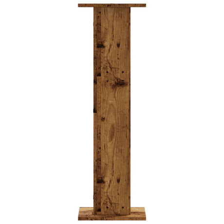 Stojaki pod głośniki VidaXL 2 szt. 30x30x95 cm impregnowane drewno, w kolorze starego drewna