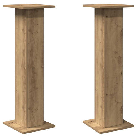 Stojaki pod głośniki VidaXL 2 szt. 30x30x95 cm drewno, rzemieślniczy kolor dębu