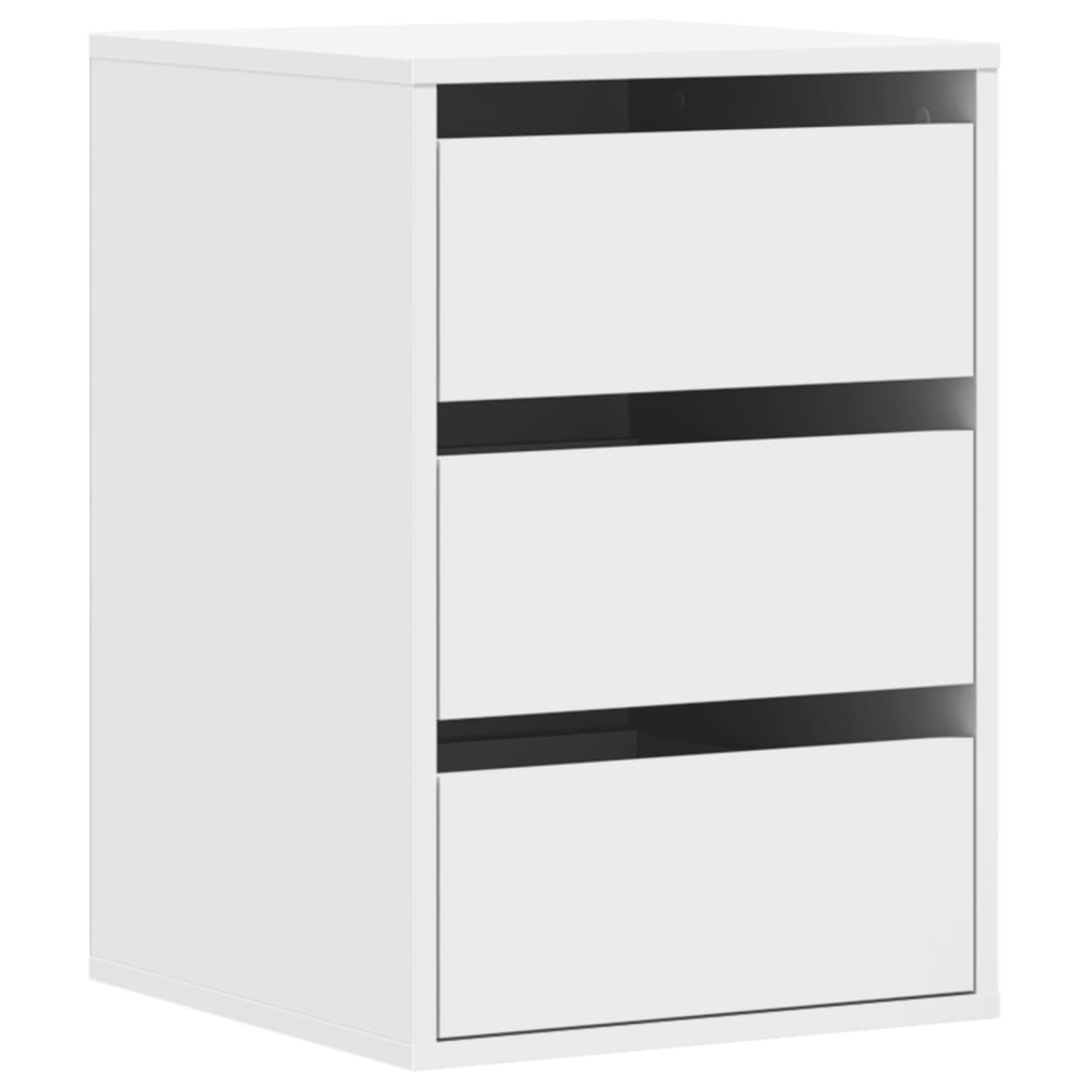 Vidaxl ladekast 40x41x58 cm bewerkt hout wit