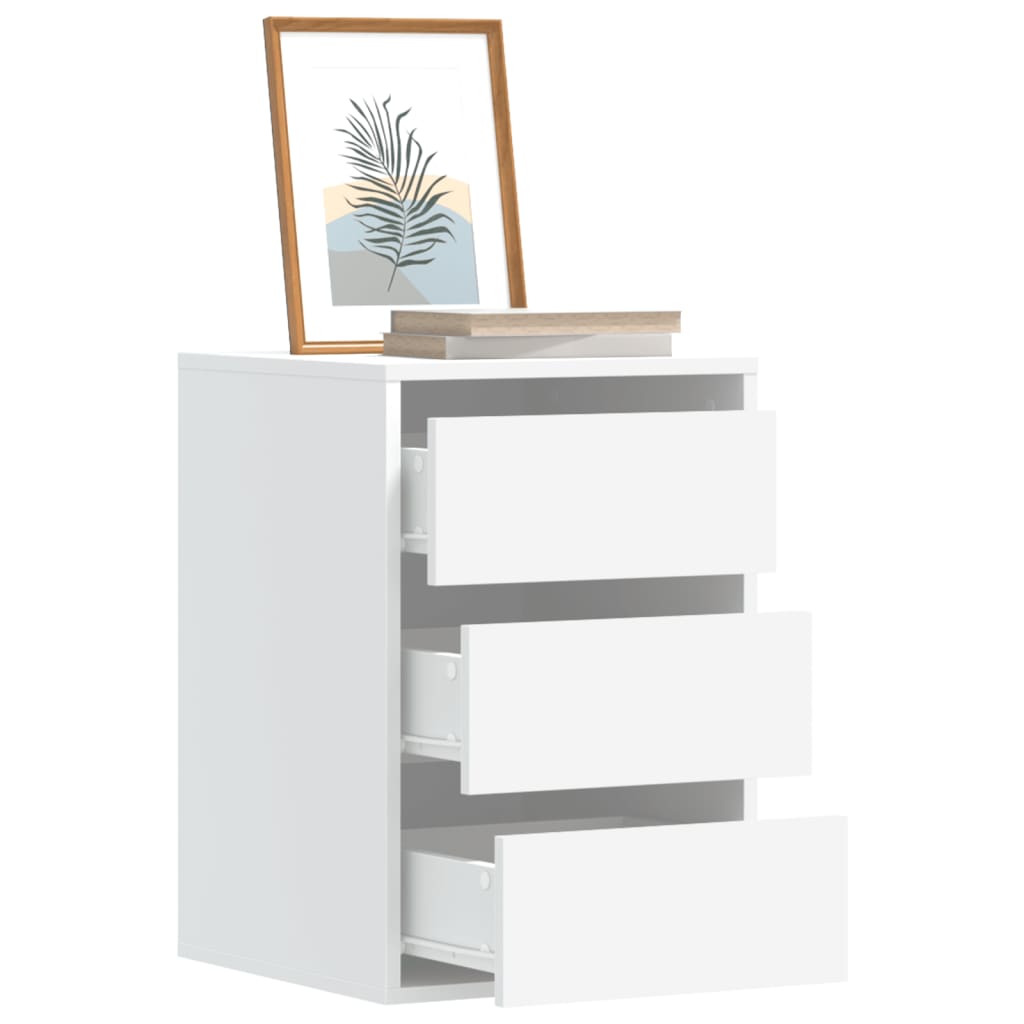 Vidaxl ladekast 40x41x58 cm bewerkt hout wit