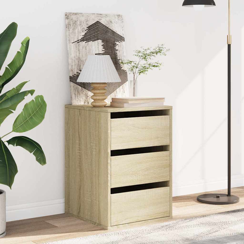 Vidaxl ladekast 40x41x58 cm bewerkt hout sonoma eikenkleurig