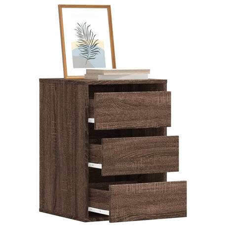 Vidaxl ladekast 40x41x58 cm bewerkt hout bruin eikenkleurig