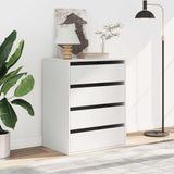 Vidaxl ladekast 60x41x76 cm bewerkt hout wit