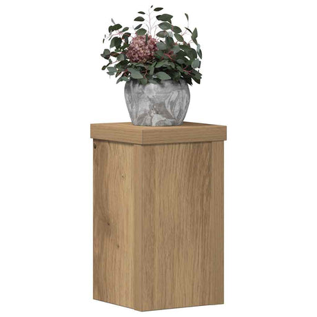Kwietniki Vidaxx 2 szt. 10x10x18 cm z drewna dębowego rzemieślniczego