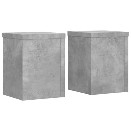 Kwietniki Vidaxx 2 szt. 15x15x20 cm z drewna konstrukcyjnego, betonu, szarego