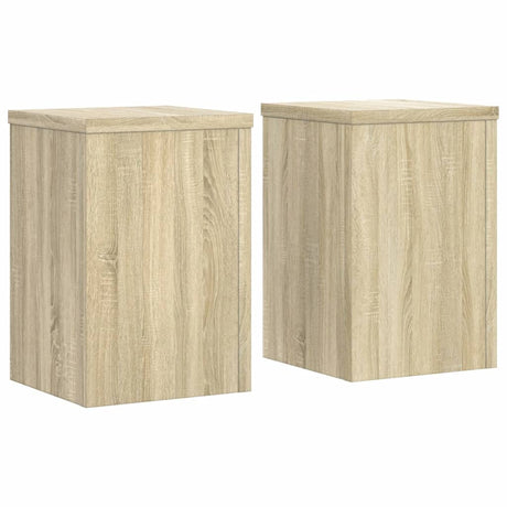 Kwietniki VidaXL 2 szt. 20x20x30 cm z drewna konstrukcyjnego, dąb sonoma