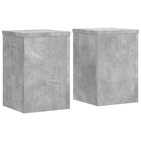 Kwietniki Vidaxx 2 szt. 20x20x30 cm z drewna konstrukcyjnego, betonu, szare