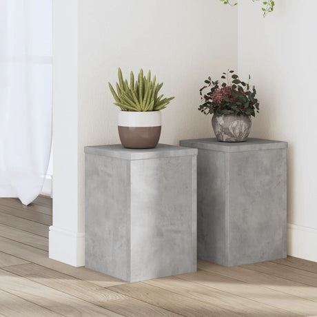 Kwietniki Vidaxx 2 szt. 20x20x30 cm z drewna konstrukcyjnego, betonu, szare