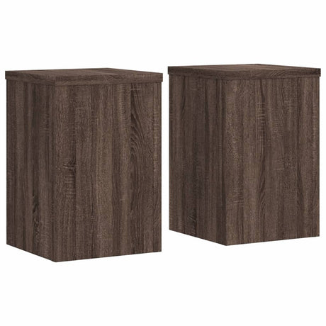 Kwietniki Vidaxx 2 szt. 20x20x30 cm z drewna konstrukcyjnego, brązowy dąb