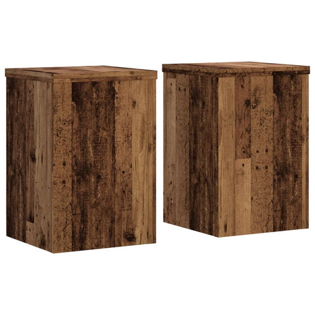 Kwietniki Vidaxx 2 szt. 20x20x30 cm drewno impregnowane, w kolorze starego drewna