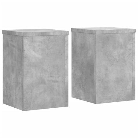 Kwietniki Vidaxx 2 szt. 25x25x35 cm z drewna konstrukcyjnego, betonu, szarego