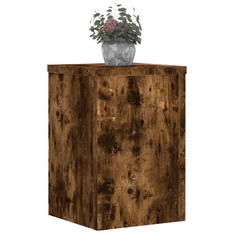 Kwietniki Vidaxx 2 szt. 25x25x35 cm z przetworzonego drewna wędzonego dębu