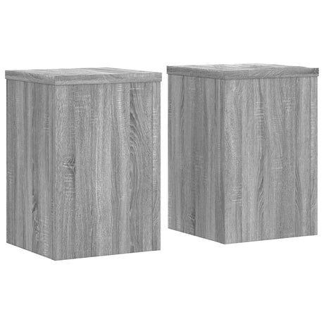 Kwietniki Vidaxxl 2 szt. 25x25x35 cm z drewna konstrukcyjnego, szara sonoma