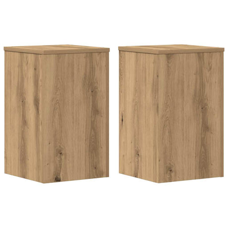 Kwietniki Vidaxx 2 szt. 30x30x50 cm z drewna dębowego rzemieślniczego