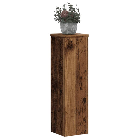 Kwietniki Vidaxxl 2 szt. 17x17x60 cm drewno impregnowane, w kolorze starego drewna