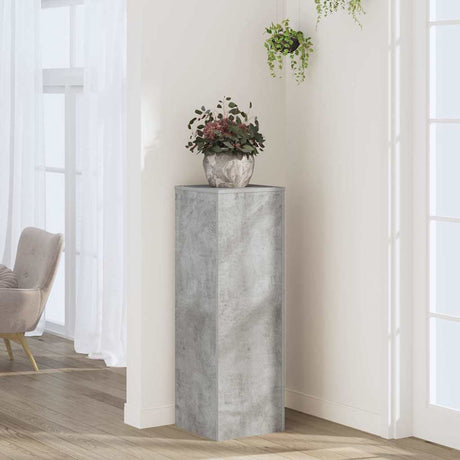 Kwietnik Vidaxx 33x33x100 cm z drewna konstrukcyjnego, betonu, szary