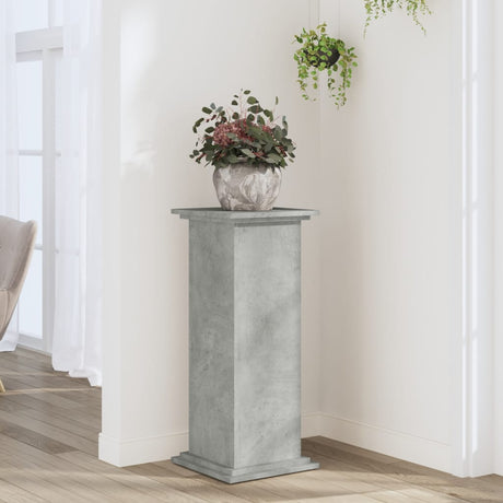 Kwietnik Vidaxxl 33x33x80 cm z drewna konstrukcyjnego, betonu, szary