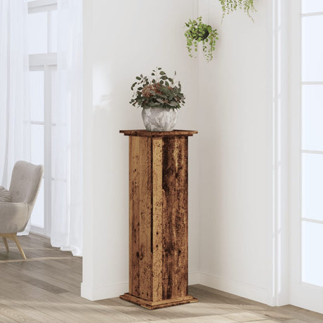 Kwietnik Vidaxx 33x33x100 cm drewno impregnowane, w kolorze starego drewna