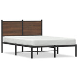 Vidaxl bedframe zonder matras metaal bruin eikenkleurig 120x190 cm