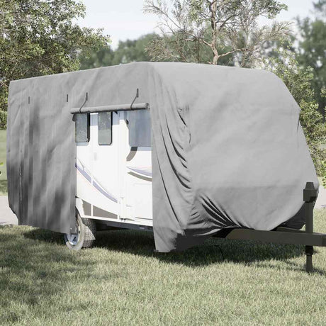 Pokrowiec na przyczepę kempingową Vidaxx 670x250x220 cm włóknina szara