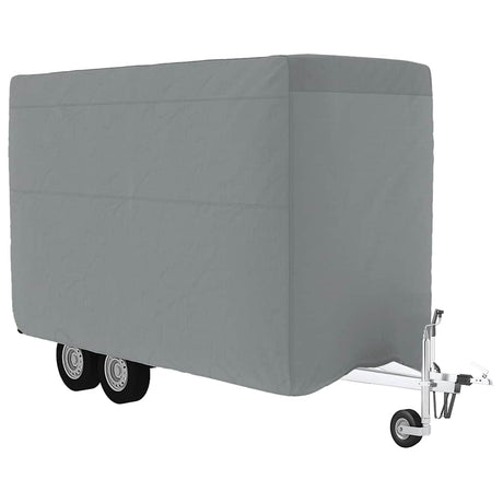 Pokrowiec na przyczepę dla koni Vidaxx 376x168x240 cm włóknina szara